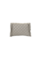 LEATHER FLAP CLUTCH