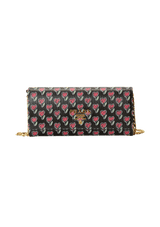 SAFFIANO PRINTED WALLET ON CHAIN