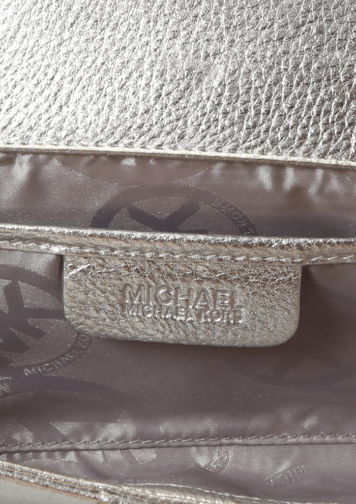 METTALIC BUCKLE CLUTCH BAG