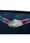 LILITH SNAKESKIN-TRIMMED