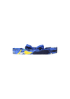 Blue Printed Silk Mini Bow Tie