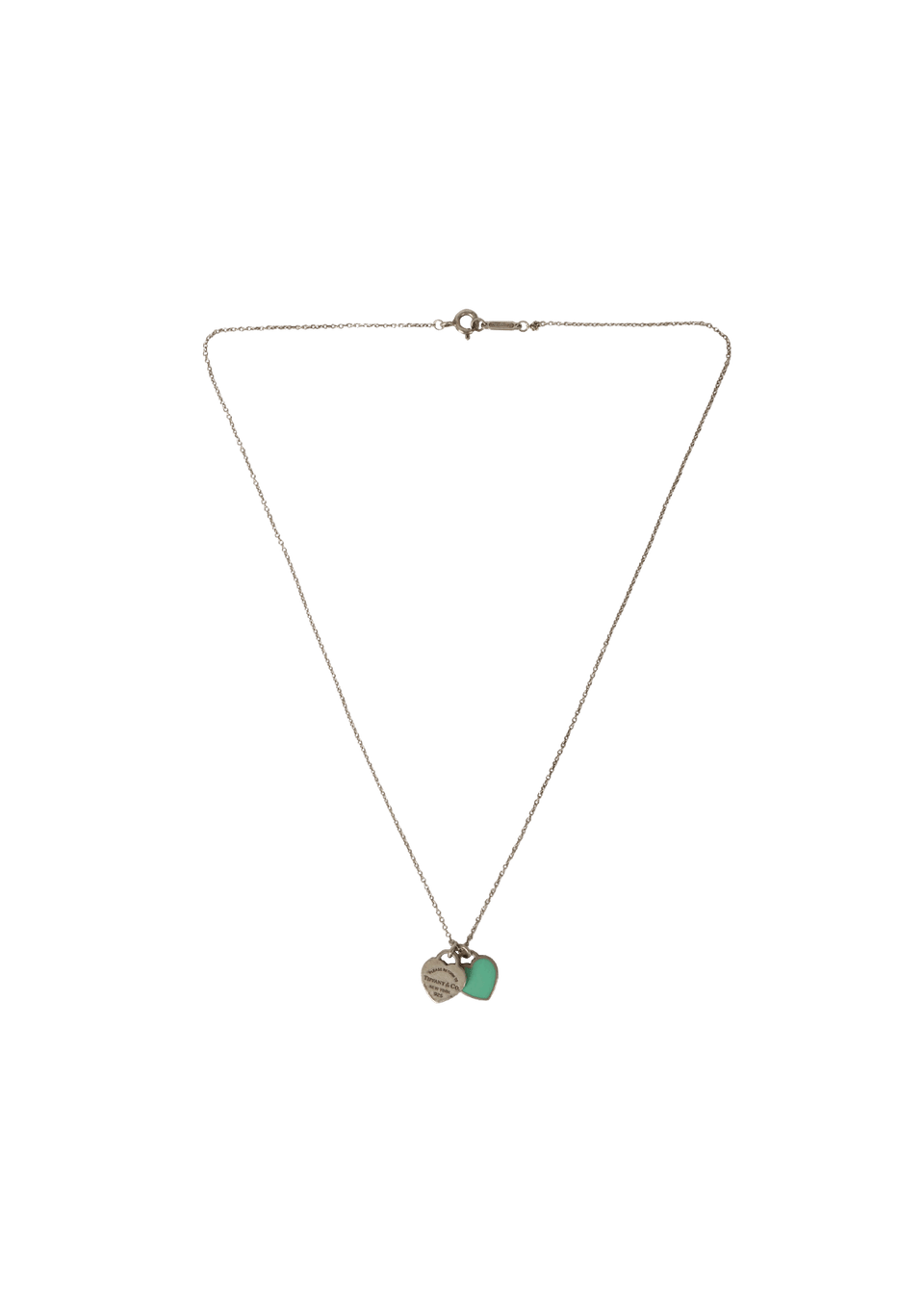 DOUBLE HEART TAG NECKLESS
