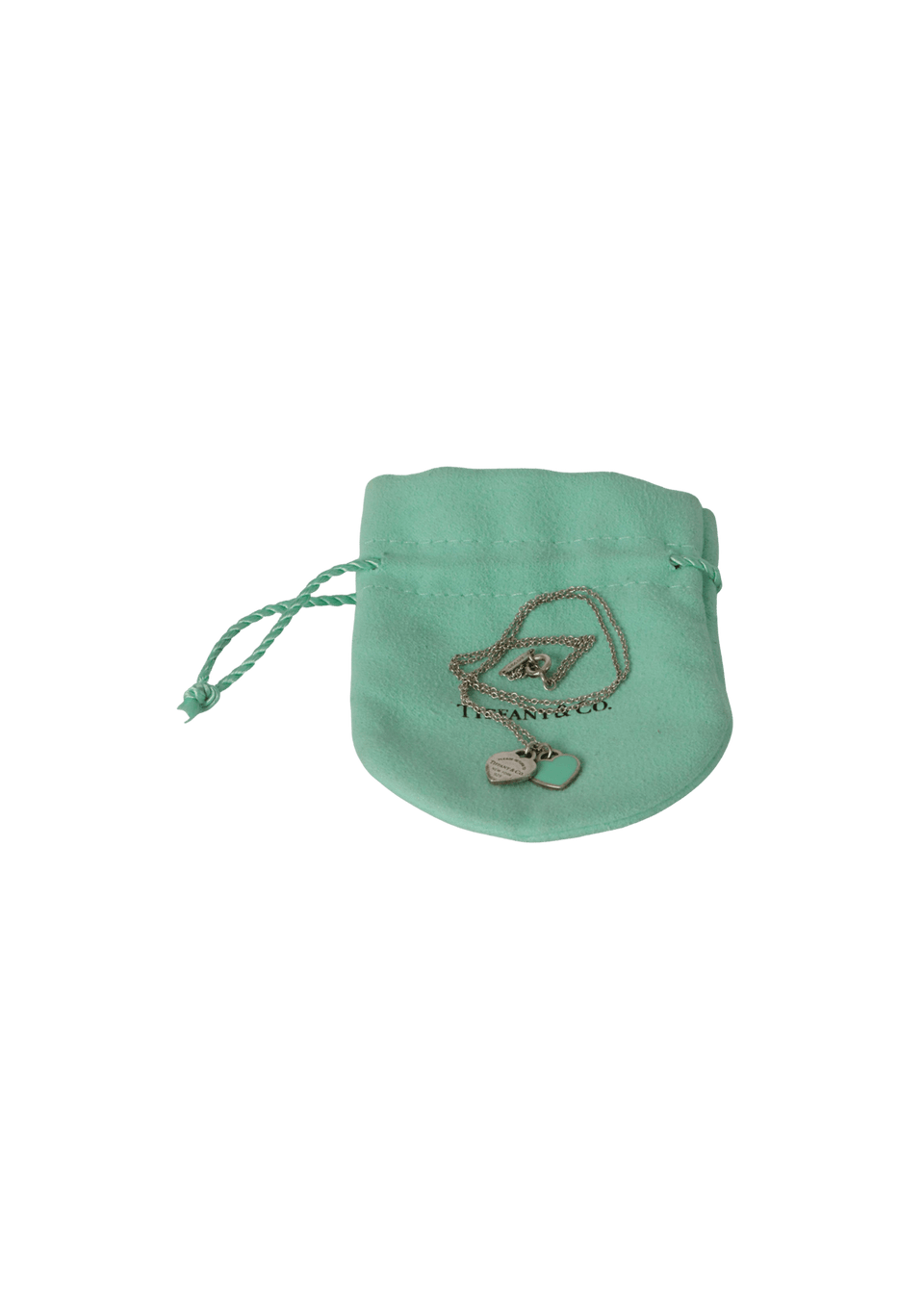 DOUBLE HEART TAG NECKLESS