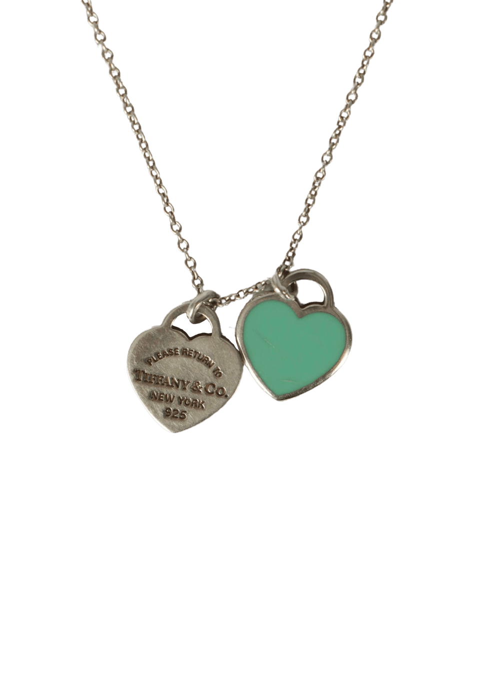 DOUBLE HEART TAG NECKLESS