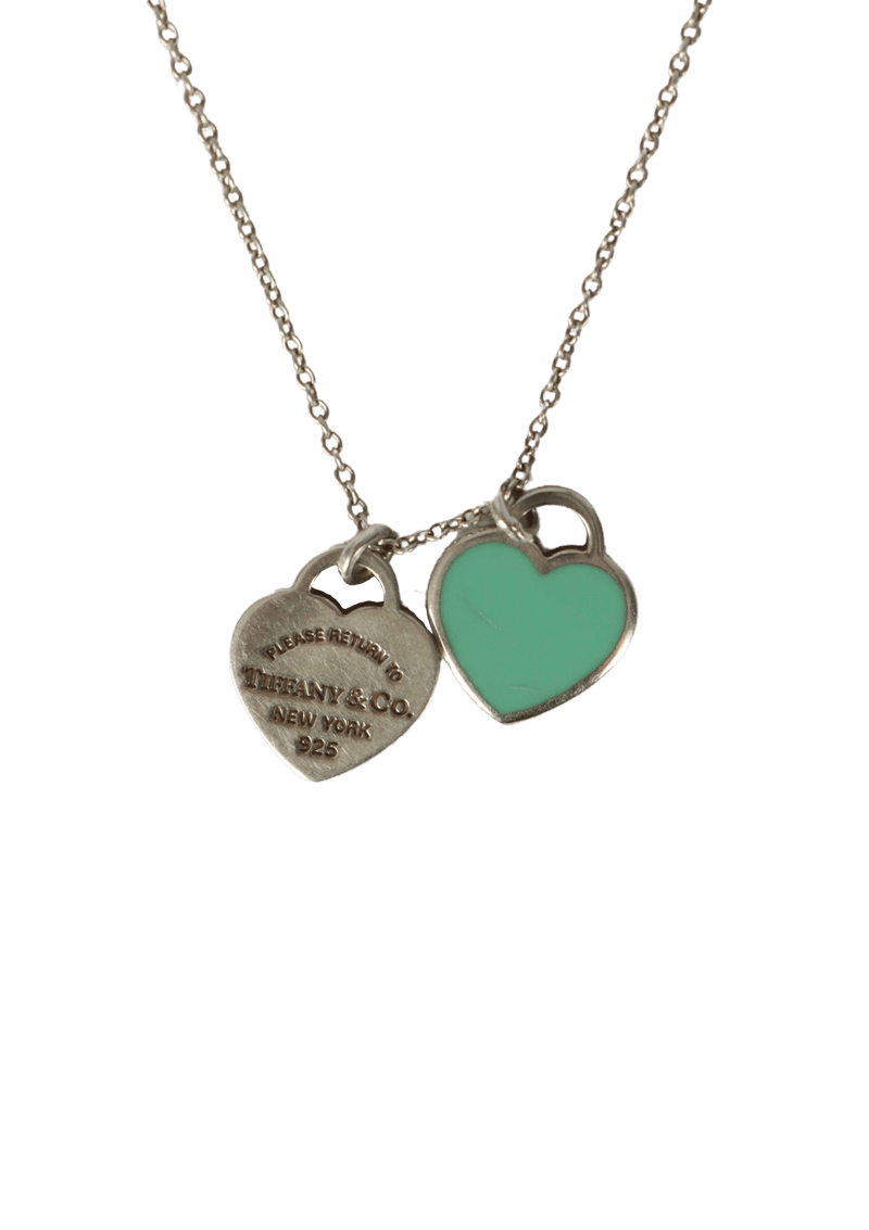 DOUBLE HEART TAG NECKLESS