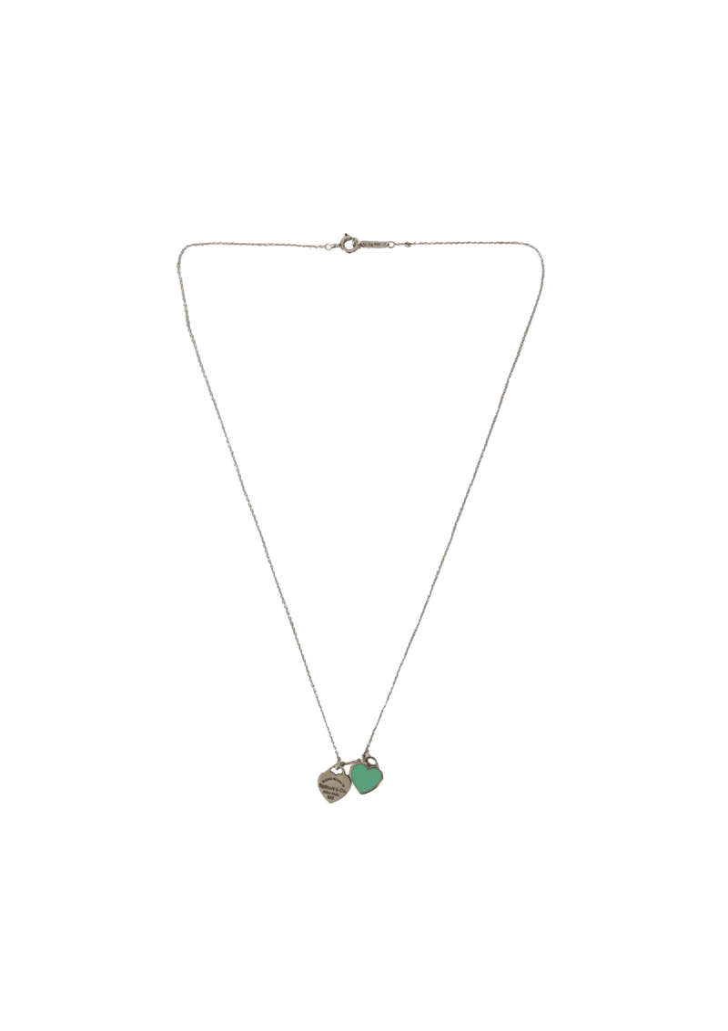 DOUBLE HEART TAG NECKLESS