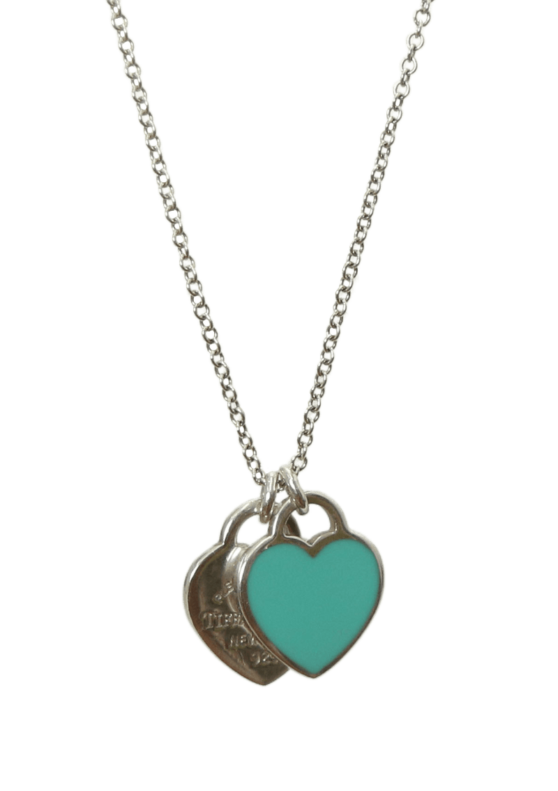 DOUBLE HEART TAG NECKLESS