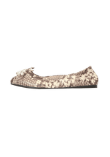 LEATHER CRYSTAL EMBELLISHMENTS BALLET FLATS 35