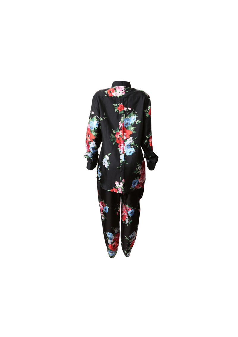 SILK FLORAL PANT SET 38/42