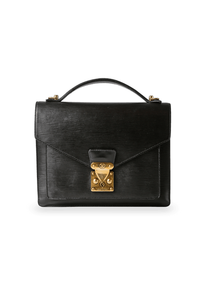 Louis Vuitton // Black Epi Monceau 28 Bag – VSP Consignment