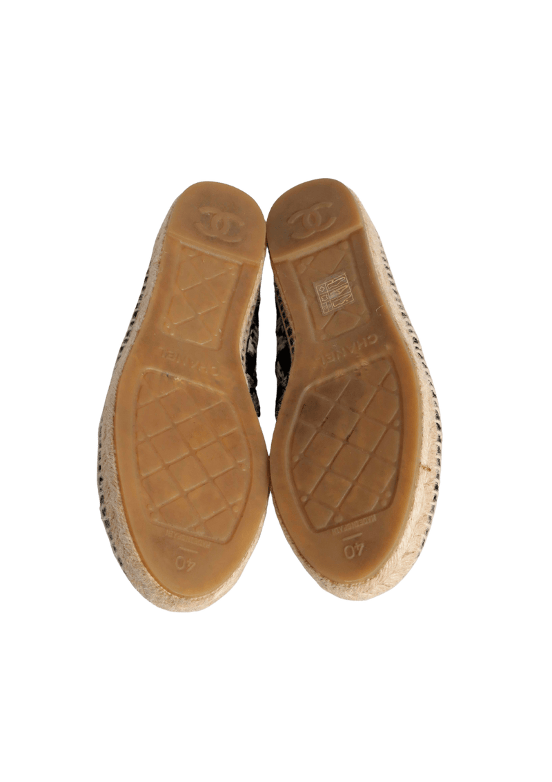 INTERLOCKING CC LOGO ESPADRILLES 38