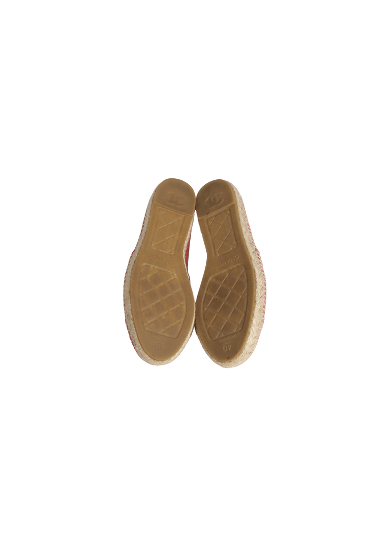 INTERLOCKING CC LOGO ESPADRILLES 38