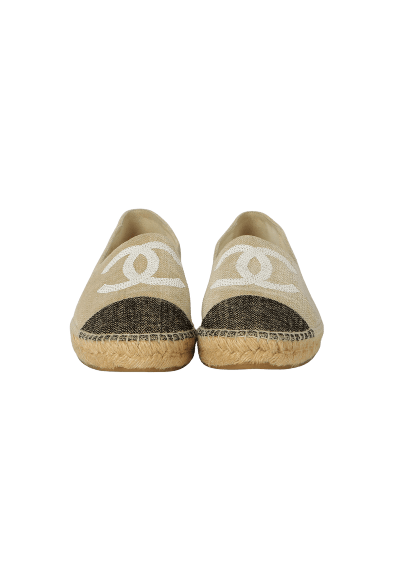 INTERLOCKING CC LOGO ESPADRILLES 39