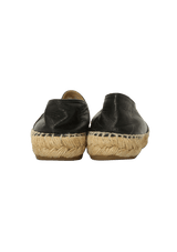 CC LOGO LEATHER ESPADRILLES 33