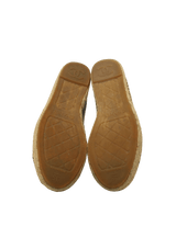 CC LOGO LEATHER ESPADRILLES 33