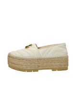 DOUBLE G PLATFORM ESPADRILLES 34.5