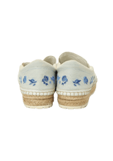 FLORAL PRINT ESPADRILLES 36.5