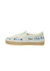 FLORAL PRINT ESPADRILLES 36.5