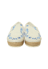 FLORAL PRINT ESPADRILLES 36.5