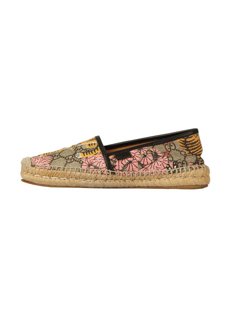 GG CANVAS FLORAL PRINT ESPADRILLES 34