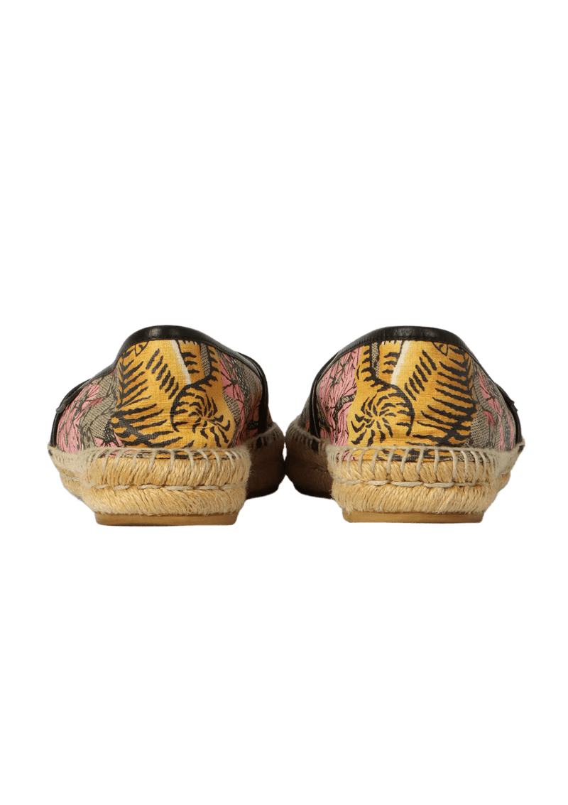 GG CANVAS FLORAL PRINT ESPADRILLES 34