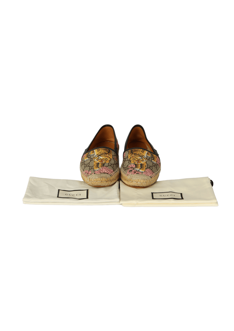 GG CANVAS FLORAL PRINT ESPADRILLES 34