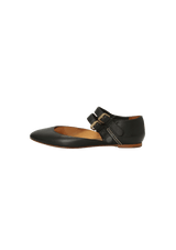 LEATHER BALLET FLATS 36