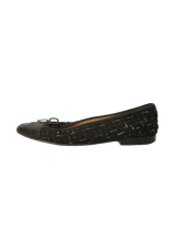 CC CAP TOE BALLET FLATS 36