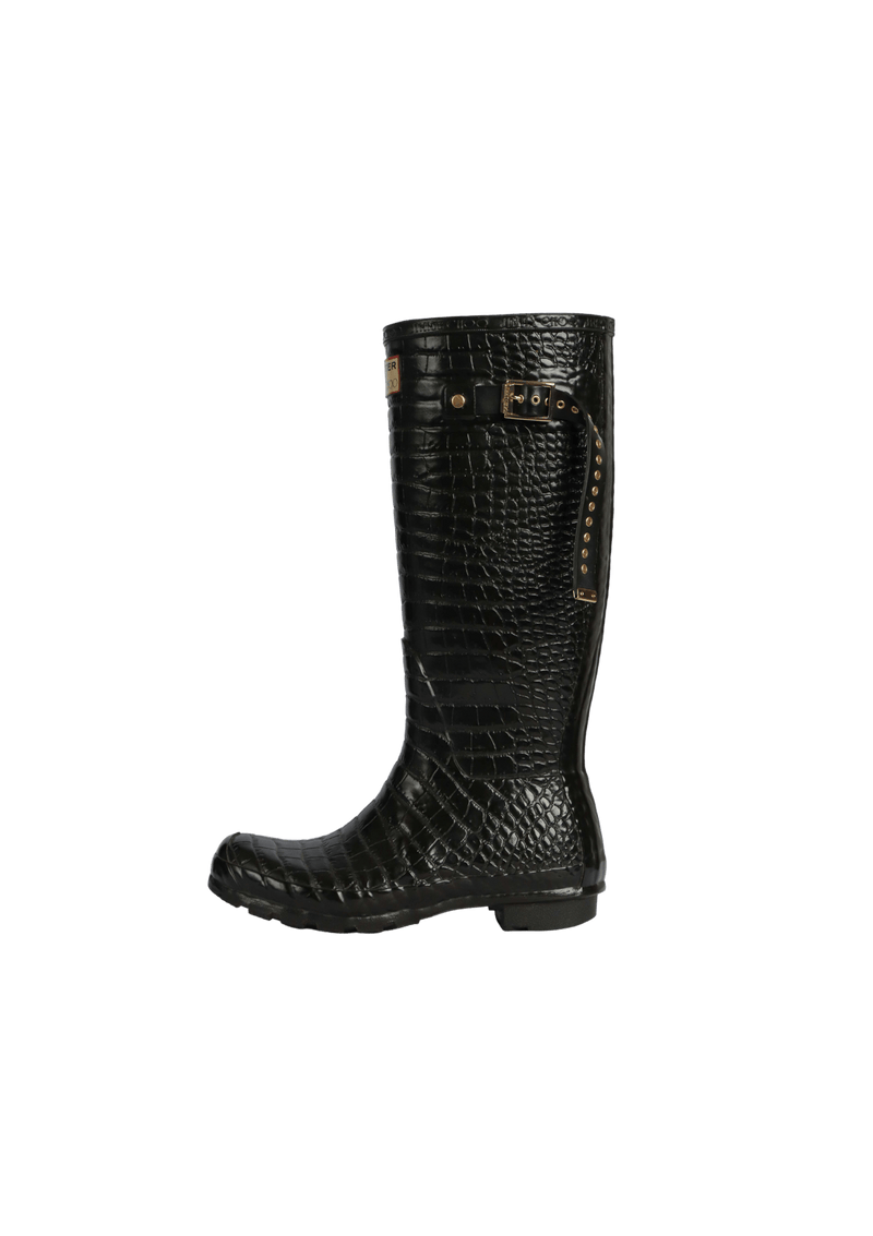 Hunter jimmy choo shop crocodile rain boots