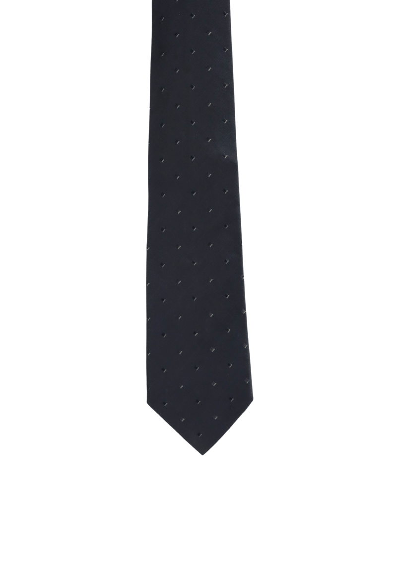 DIAMOND PRINTED SILK TIE