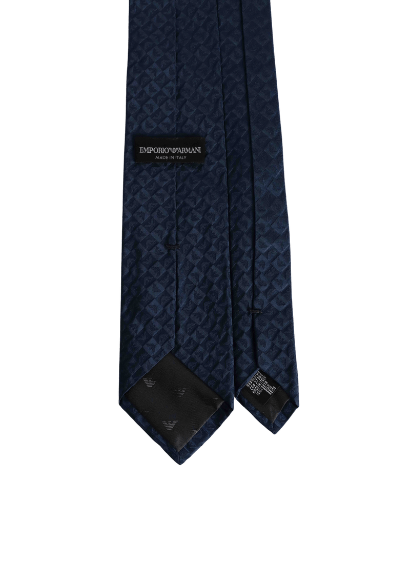 MONOGRAM PATTERN SILK TIE