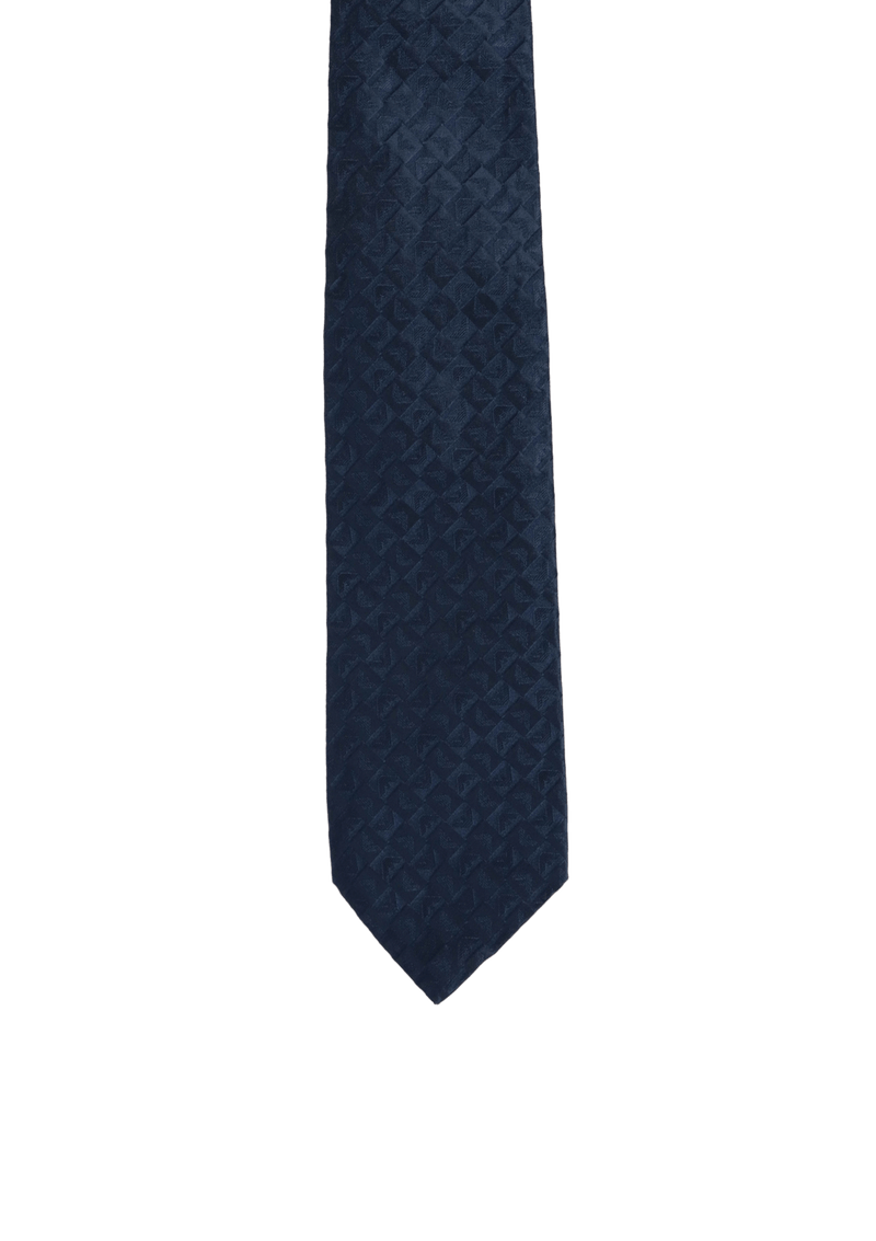 MONOGRAM PATTERN SILK TIE