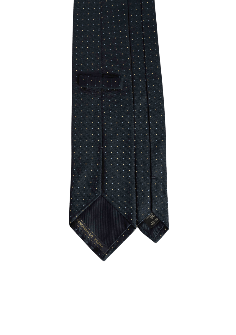 DOTS PATTERN SILK TIE