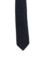 GEOMETRIC PATTERN SILK TIE