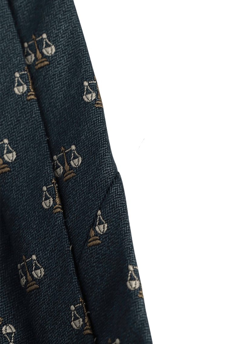 JUSTICE PATTERN SILK TIE