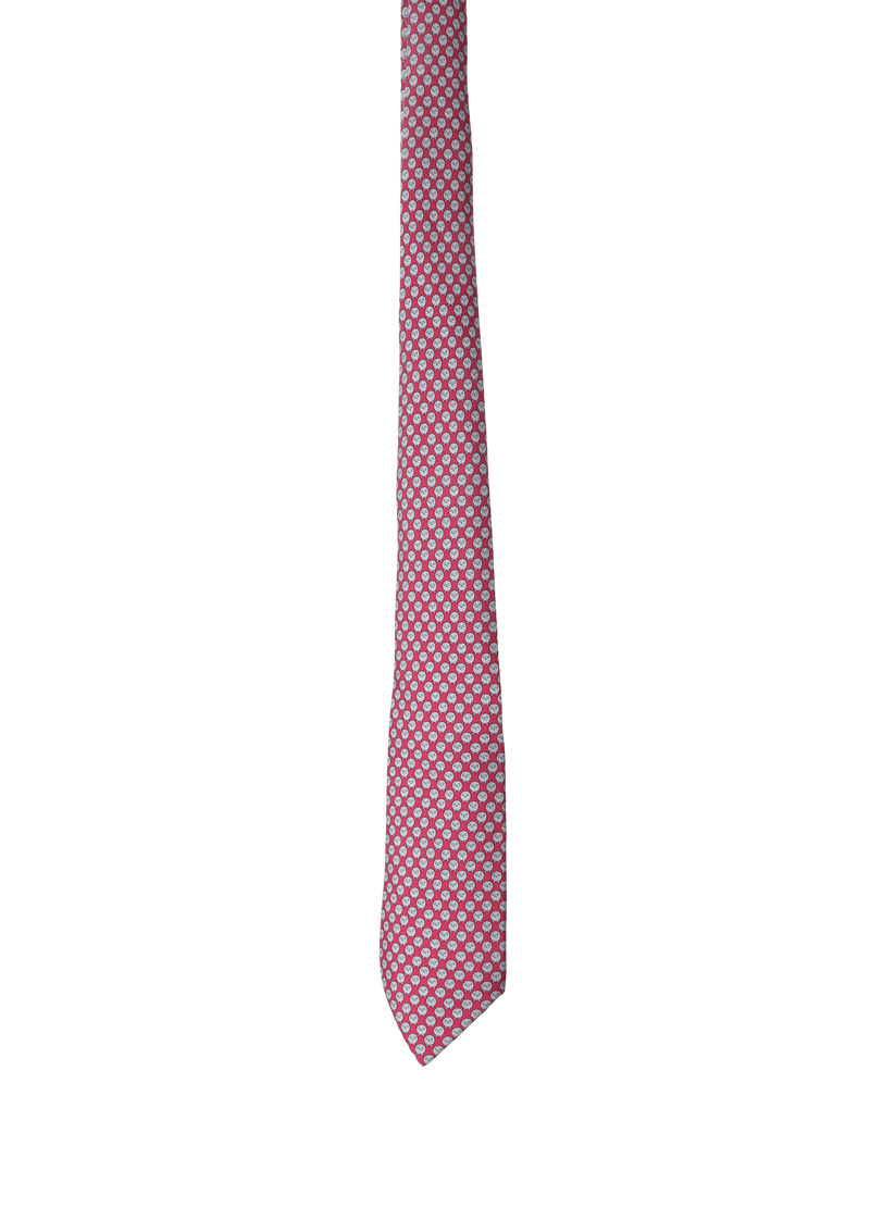 SHEEP PRINTED SILK TIE