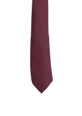 SNAIL PRINTED SILK TIE