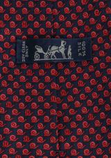 SNAIL PRINTED SILK TIE