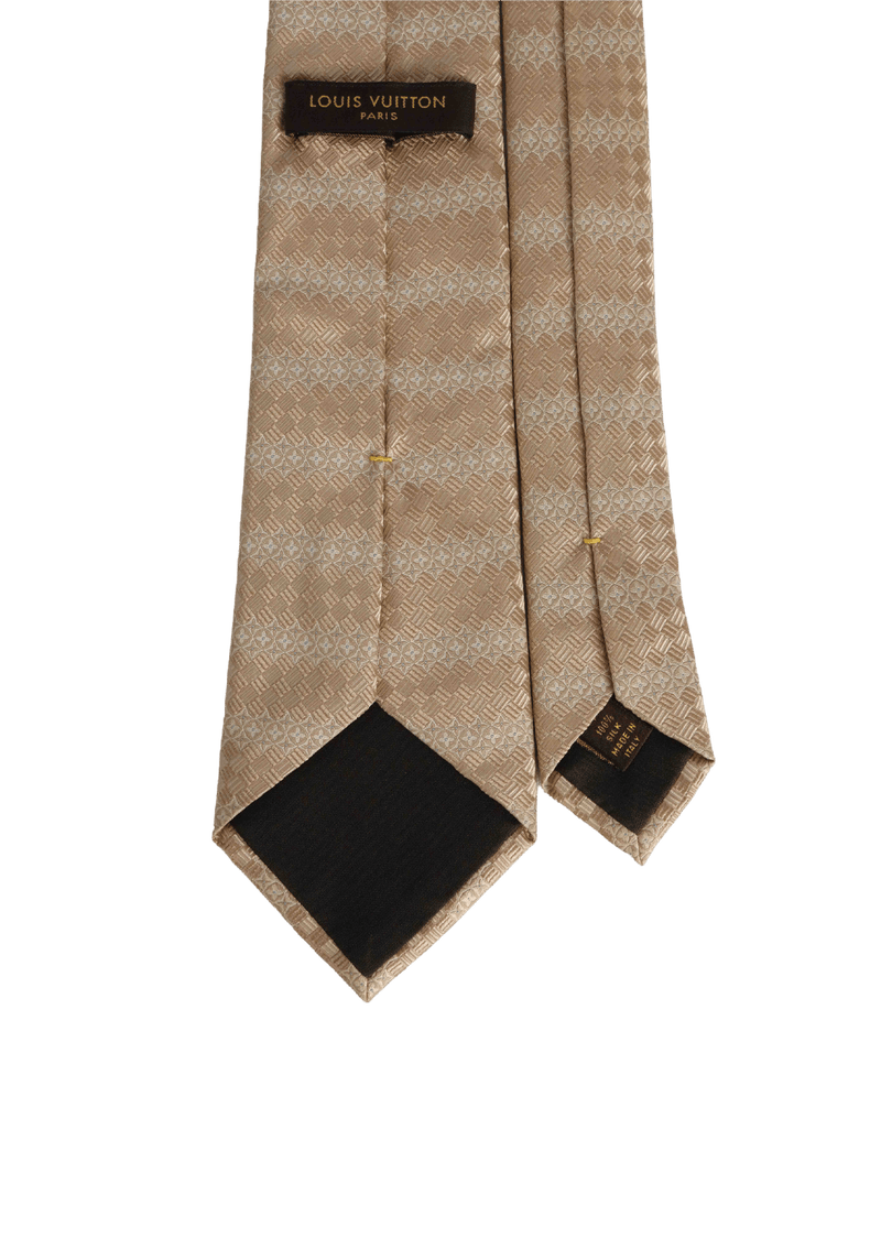 MONOGRAM PATTERN SILK TIE