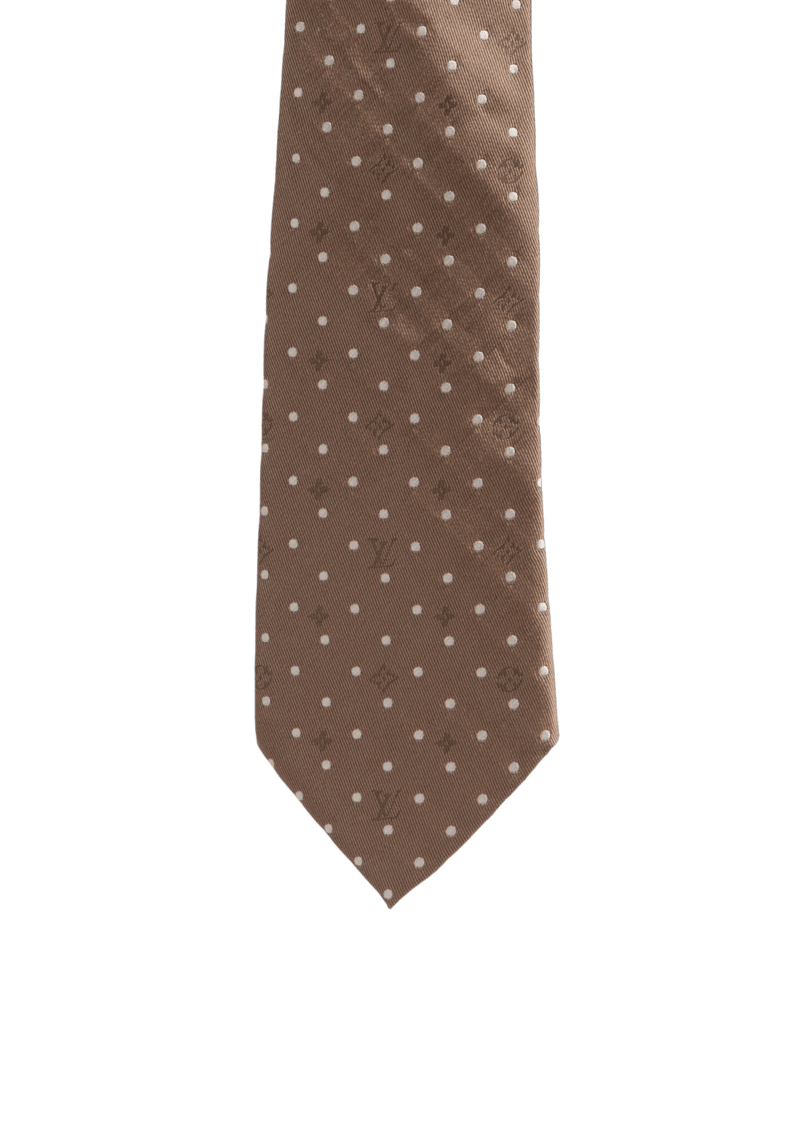 SILK MONOGRAM PRINTED TIE