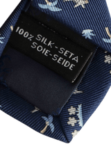 BEACH PRINTED SILK TIE