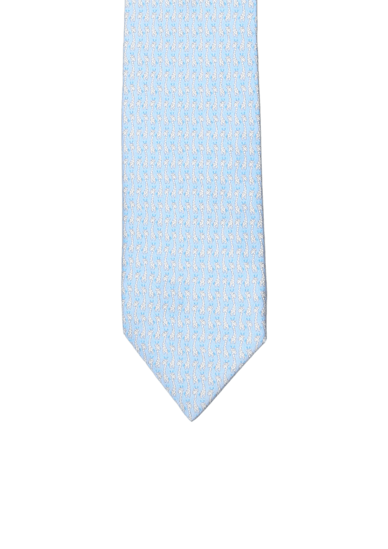 GIRAFFE PRINTED SILK TIE