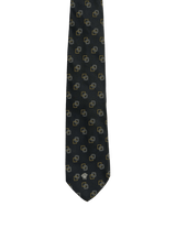 SQUARE PATTERN SILK TIE