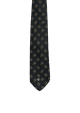 SQUARE PATTERN SILK TIE