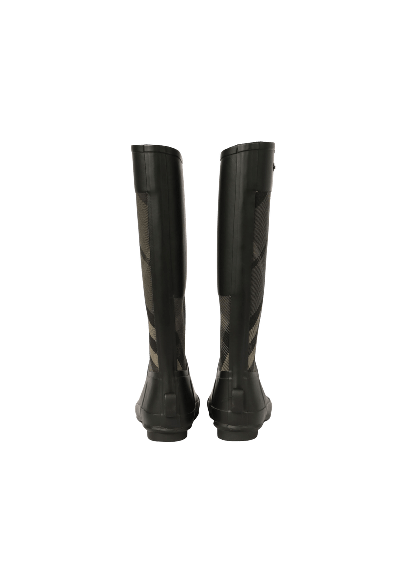 CLEMENCE NOVA CHECK RAIN BOOTS 35