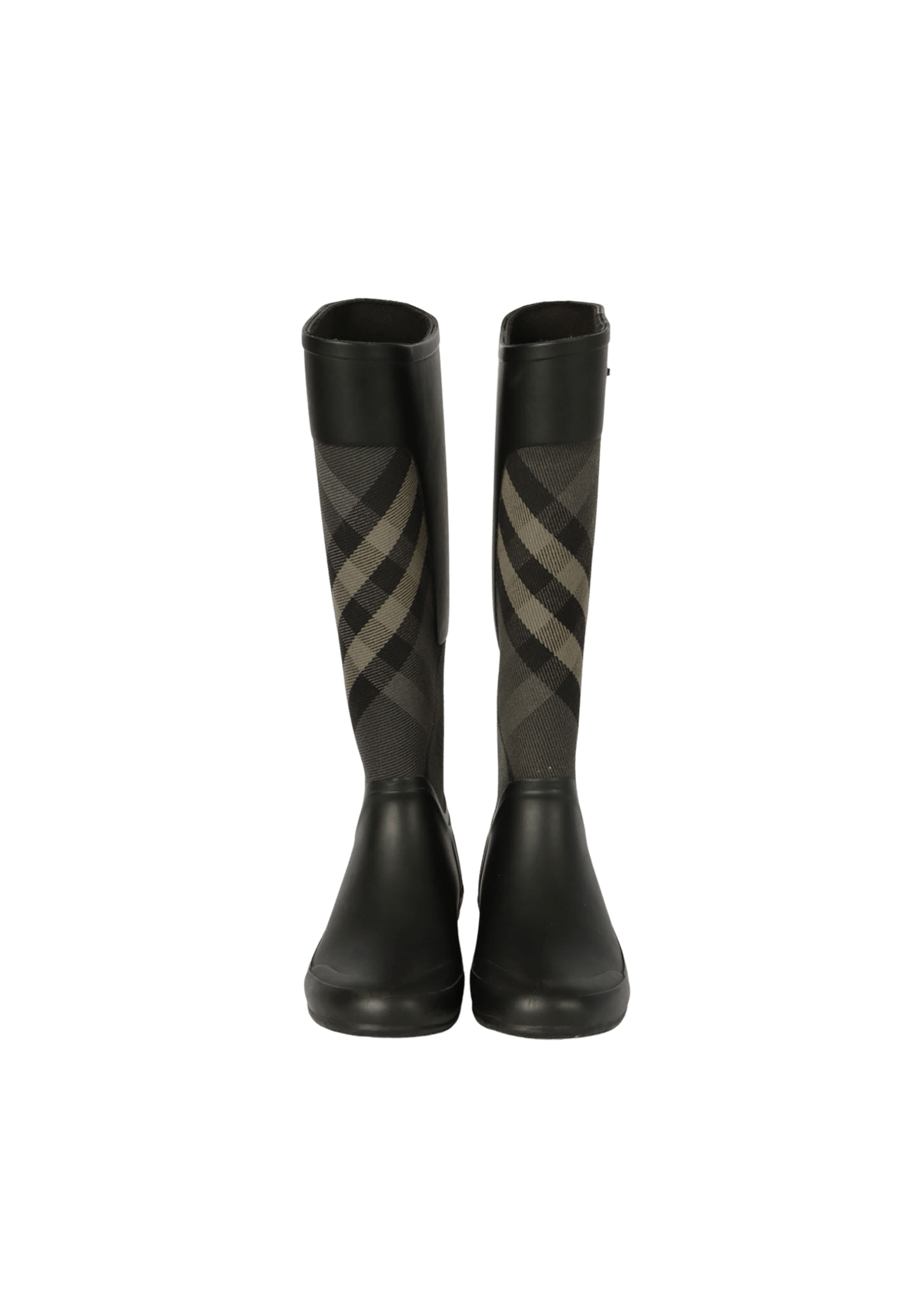 Galocha Burberry Clemence Nova Check Rain Boots 35 Preta Original Gringa