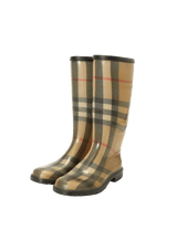 HOUSE CHECK RUBBER BOOTS 36