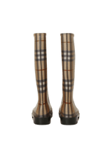 NOVA CHECK RUBBER RAIN BOOTS 34