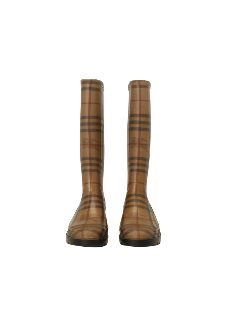 NOVA CHECK RUBBER RAIN BOOTS 36.5