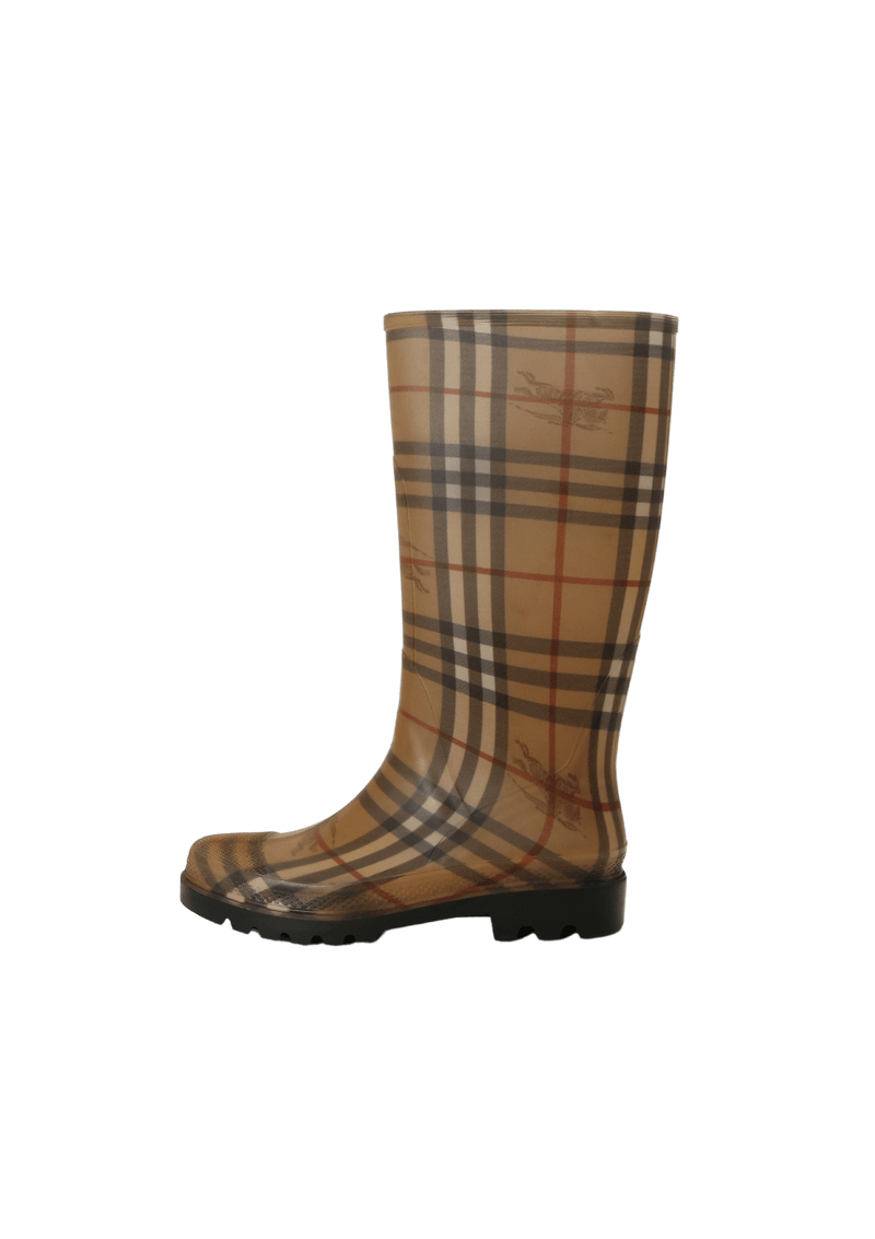 NOVA CHECK RUBBER RAIN BOOTS 36.5